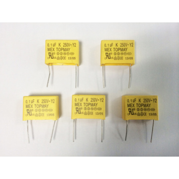 Condensador de seguridad del capacitor de película Y2 de la pierna (TMCF29-10)